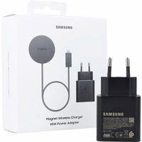 Samsung EP-P2900TBE 25W juhtmevaba laadija koos 45W adapteriga - hall