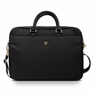 Guess Nylon Triangle Logo bag jaoks a 16" laptop - must