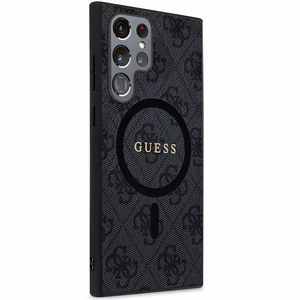 GUESS ümbris jaoks SAMSUNG S24 Ultra compatible with MagSafe GUHMS24LG4GFRK (4G Ring classic logo) must