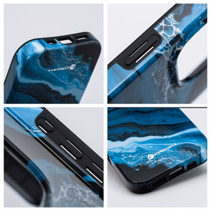 Ümbris jaoks iPhone 16 PLUS Forcell F-Protect Mirage compatible with Magsafe Military Drop-Test deep sea