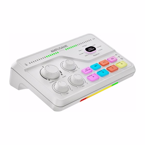Fifine SC8W RGB mänguri mikser (valge)
