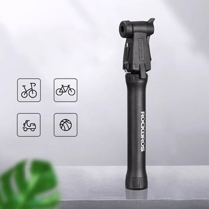 ROCKBROS TM-1701P 80 PSI minipump Presta ja Schrader ventiilidele – värv: must