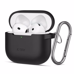 Tech-Protect Silicone Hook Ümbris jaoks AirPods 4 - must