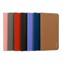 Vennus Kaaned CARBON Ümbris with frame jaoks Iphone 12 Pro Max punane