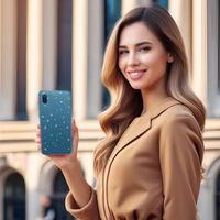 Crystal Glitter Ümbris jaoks Samsung Galaxy A02 Hõbedane