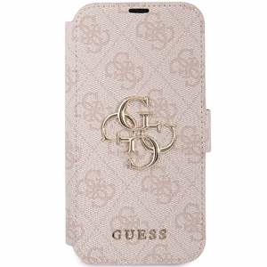 Guess 4G Metal Logo ümbris iPhone 15 / 14 / 13 - roosa