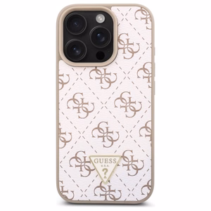 Guess New 4G Triangle Ümbris jaoks iPhone 16 Pro - valge