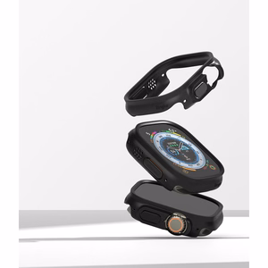 Ringke Slim 2-pack Ümbris jaoks Apple Watch Ultra 1/2 (49mm) - läbipaistev and Matte must