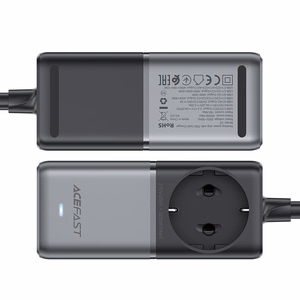 Acefast Z2 GaN 75W PD desktop Laadija 3x USB-C 2x USB-A - must and hall