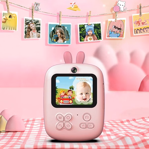 Mini termoprinter lastele kaamera ja videokaameraga - roosa