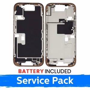Apple iPhone 16 Pro keskkere korpus + aku / Kõrbe titaan / (Hoolduspackett)