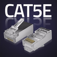 Qoltec 54554 RJ45 modular connector | CAT5e | FTP |kuldne-plated contacts | 100 pieces