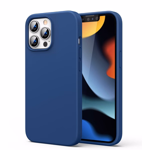 Ugreen Protective Silicone Ümbris rubber flexible silicone ümbris cover jaoks iPhone 13 Pro Max sinine