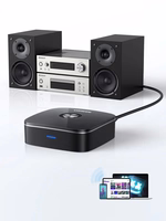 Bluetooth adapter vastuvõtja Ugreen CM123 2xRCA/AUX Bluetooth 5.0 must (30445)