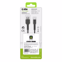 SBS TECABLEMICROC15K USB-A - USB-C Kaabel 1.5m - must