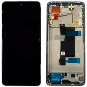 LCD экран Xiaomi Poco X6 5G с тачскрином с рамкой синий (совместим с Redmi Note 13 Pro 5G) Оригинал (сервисная упаковка)