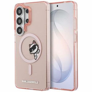 Karl Lagerfeld чехол IML Peekaboo Choupette MagSafe для Samsung Galaxy S26 Ultra розовый