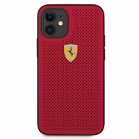 Ferrari FESPEHCP12SRE iPhone 12 mini 5.4" punane/punane kõvakaaneline korpus On Track Perforeeritud