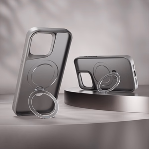 Etteri Matt Mag Ring чехол iPhone 15 Pro Max 6,7" серый