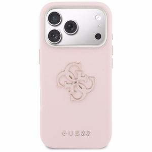 Guess FW vaigust logo ümbris iPhone 17 Pro Max'ile - roosa