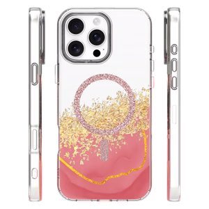 Epoxy Mag ümbris iPhone 16 Pro 6,3" roosa