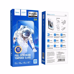 Karastatud klaas to iPhone 14 PRO MAX Hoco HD 5D Guardian shield 10 pcs G14 must