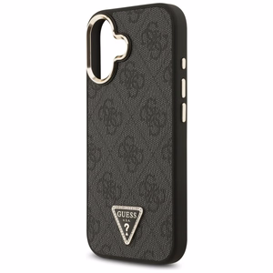 GUESS ümbris jaoks IPHONE 17 compatible with MagSafe GUHMP17SP4GTDGMK (4G PU W/ Triangle Logo) kuldne must