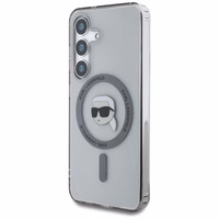 Ümbris Karl Lagerfeld Button Karl Head Printed Logo MagSafe Samsung Galaxy S25 must