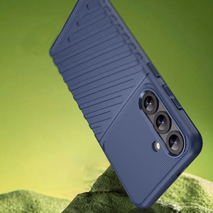 Thunder Ümbris jaoks Samsung Galaxy S25+ Silicone Armored Cover - sinine