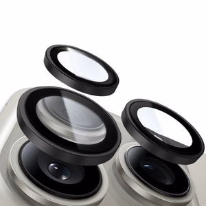 Tempered glass Tel Protect Titanium Lens 99% AR on camera for Iphone 14/14 Plus/16E/17E black (lens 2 pcs)