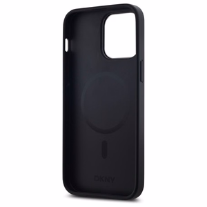 DKNY Plain Logo MagSafe iPhone 14 Pro Max Ümbris - Must