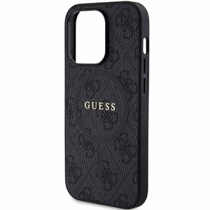 Guess ümbris jaoks iPhone 15 Pro Max 6,7" GUHMP15XG4GFRK must HC MAGSAFE PU 4G RING CLASSIC LOGO
