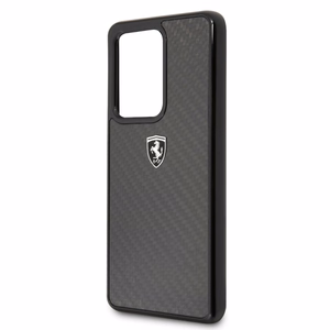 Ferrari Carbon Heritage Ümbris jaoks Samsung Galaxy S20 Ultra - must