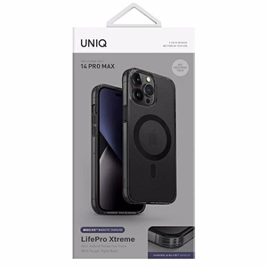 Uniq LifePro Xtreme Magclick Charging ümbris jaoks iPhone 14 Pro Max - hall and must