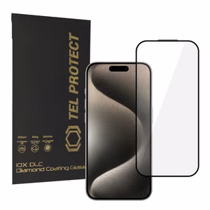 Tel Protect 10X HD DLC Diamond Coating karastatud klaas iPhone 15 Pro Max jaoks