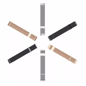 DUX DUCIS strap MILANESE stainless steel magnetic 20 mm silver