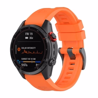 Silikoon strap jaoks GARMIN FENIX 3 / 3HR / 5X / 6X / 6X Pro / 7X / 7X Pro oranž (8)