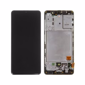 LCD ekraan Samsung A415 A41 must raamiga HQ