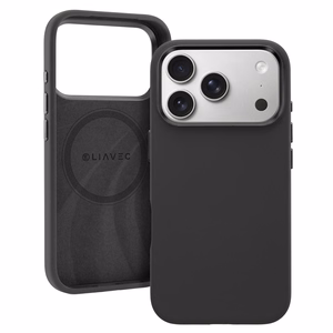 Liavec Silky чехол с металлической рамкой камеры для Iphone 17 Pro Max черный