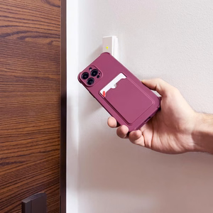 Card Armor Case kott ümbris iPhone 11 Pro kaardi rahakott Silikoon Air Bag Armor Case oranž