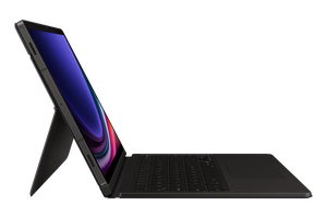 DX725UB klaviatuuriga kaanekott Samsung Galaxy Tab S9/S9 FE/S10 FE/S10 Lite jaoks, must