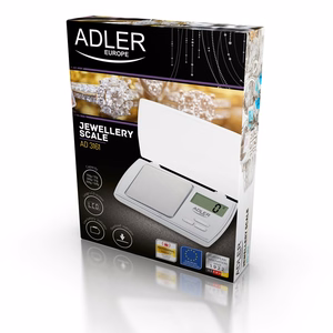 Adler AD 3161 – täppiskaal, 0.5 kg, 0.01 g, valge