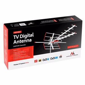 Maclean MCTV-855A – телевизионная антенна, наружная направленная антенна, Full HD, DVB-T/T2 H.265 HEVC