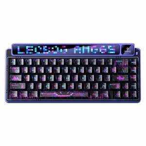 AULA Gasket AMG65 Purple LightFeather RGB klaviatuur