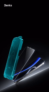 Benks Tempered glass Glass Warrior Sapphire Coating (LS65) for Iphone 16 Pro Max black (Thin Edge)