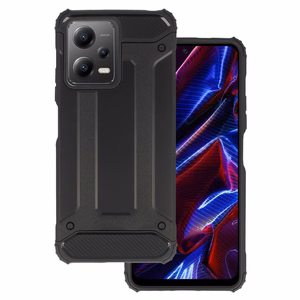 Armor Carbon Ümbris jaoks Xiaomi Redmi Note 12 5G/Poco X5 Must