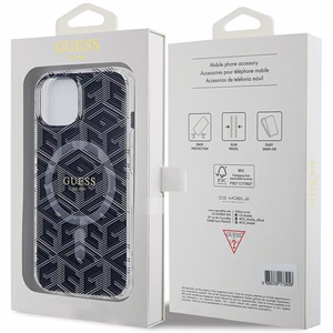 Guess IML GCube MagSafe ümbris jaoks iPhone 15 / 14 / 13 - must
