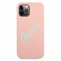 Guess GUHCP12MLSVSPG iPhone 12/12 Pro 6.1" roosa roosa/roosa roosa roosakas silikoonist korpus Vintage