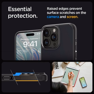 Spigen Ultra Hybrid iPhone 15 Pro Ümbris - Clear must