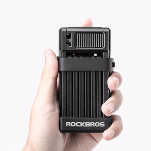 Rockbros LKXR2010 kokkupandav võtmega jalgrattalukk – must